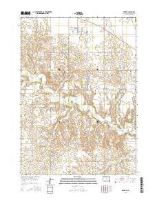 Herrick South Dakota Current topographic map, 1:24000 scale, 7.5 X 7.5 Minute, Year 2015