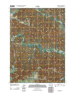Herrick NE South Dakota Historical topographic map, 1:24000 scale, 7.5 X 7.5 Minute, Year 2012