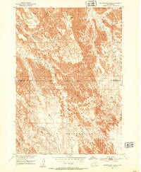 Heutmacher Table South Dakota Historical topographic map, 1:24000 scale, 7.5 X 7.5 Minute, Year 1951