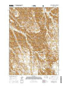 Heutmacher Table South Dakota Current topographic map, 1:24000 scale, 7.5 X 7.5 Minute, Year 2015
