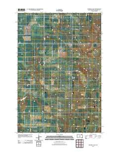 Hickman Lake South Dakota Historical topographic map, 1:24000 scale, 7.5 X 7.5 Minute, Year 2012