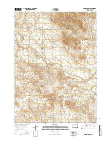 Hidden Timber NE South Dakota Current topographic map, 1:24000 scale, 7.5 X 7.5 Minute, Year 2015