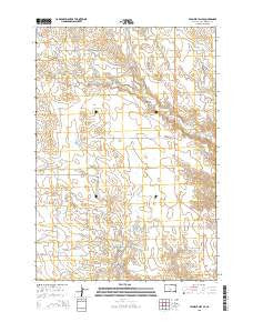 High Elk Hill SE South Dakota Current topographic map, 1:24000 scale, 7.5 X 7.5 Minute, Year 2015