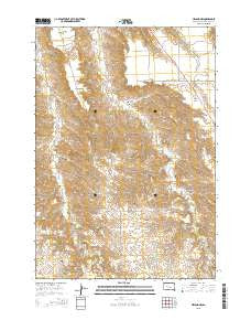 Hilland NW South Dakota Current topographic map, 1:24000 scale, 7.5 X 7.5 Minute, Year 2015