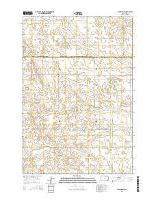 Hillsview SE South Dakota Current topographic map, 1:24000 scale, 7.5 X 7.5 Minute, Year 2015