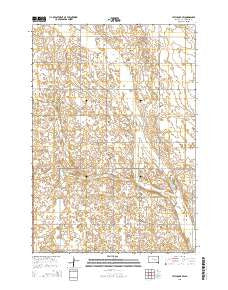 Hitchcock SW South Dakota Current topographic map, 1:24000 scale, 7.5 X 7.5 Minute, Year 2015