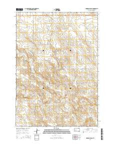 Hohrman Ranch South Dakota Current topographic map, 1:24000 scale, 7.5 X 7.5 Minute, Year 2015
