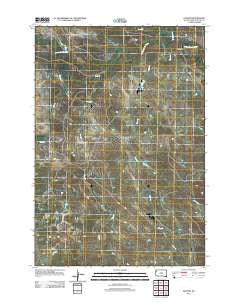 Hoover South Dakota Historical topographic map, 1:24000 scale, 7.5 X 7.5 Minute, Year 2012