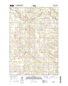 Hoover South Dakota Current topographic map, 1:24000 scale, 7.5 X 7.5 Minute, Year 2015