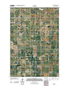 Hosmer South Dakota Historical topographic map, 1:24000 scale, 7.5 X 7.5 Minute, Year 2012