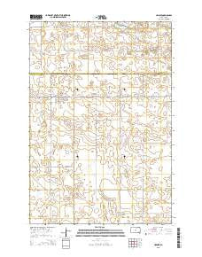 Hosmer South Dakota Current topographic map, 1:24000 scale, 7.5 X 7.5 Minute, Year 2015
