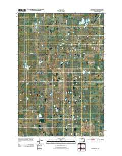 Hosmer NE South Dakota Historical topographic map, 1:24000 scale, 7.5 X 7.5 Minute, Year 2012