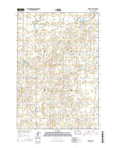 Hosmer NE South Dakota Current topographic map, 1:24000 scale, 7.5 X 7.5 Minute, Year 2015