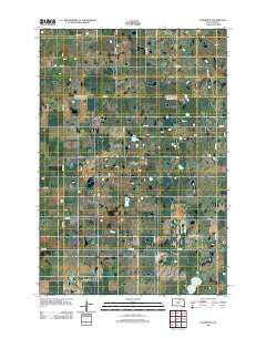 Hosmer SE South Dakota Historical topographic map, 1:24000 scale, 7.5 X 7.5 Minute, Year 2012