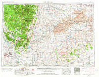 Hot Springs South Dakota Historical topographic map, 1:250000 scale, 1 X 2 Degree, Year 1955