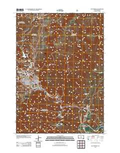 Hot Springs South Dakota Historical topographic map, 1:24000 scale, 7.5 X 7.5 Minute, Year 2012