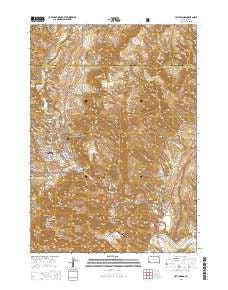 Hot Springs South Dakota Current topographic map, 1:24000 scale, 7.5 X 7.5 Minute, Year 2015