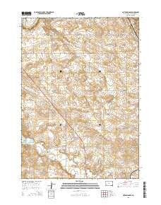Hot Springs SE South Dakota Current topographic map, 1:24000 scale, 7.5 X 7.5 Minute, Year 2015