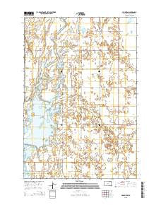 Houghton South Dakota Current topographic map, 1:24000 scale, 7.5 X 7.5 Minute, Year 2015