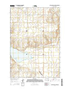 Hoven Municipal Airport South Dakota Current topographic map, 1:24000 scale, 7.5 X 7.5 Minute, Year 2015