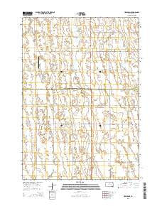 Howard NE South Dakota Current topographic map, 1:24000 scale, 7.5 X 7.5 Minute, Year 2015