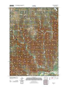 Howes South Dakota Historical topographic map, 1:24000 scale, 7.5 X 7.5 Minute, Year 2012