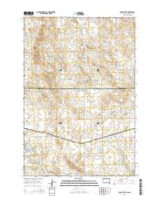 Hump Butte South Dakota Current topographic map, 1:24000 scale, 7.5 X 7.5 Minute, Year 2015