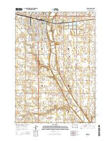 Huron South Dakota Current topographic map, 1:24000 scale, 7.5 X 7.5 Minute, Year 2015