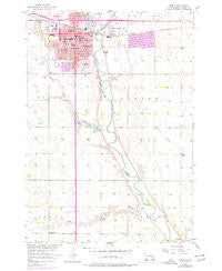 Huron South Dakota Historical topographic map, 1:24000 scale, 7.5 X 7.5 Minute, Year 1957