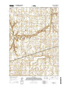 Huron NE South Dakota Current topographic map, 1:24000 scale, 7.5 X 7.5 Minute, Year 2015