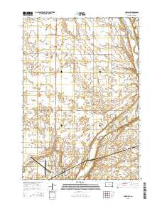 Huron NW South Dakota Current topographic map, 1:24000 scale, 7.5 X 7.5 Minute, Year 2015