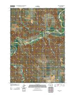 Ideal NE South Dakota Historical topographic map, 1:24000 scale, 7.5 X 7.5 Minute, Year 2012