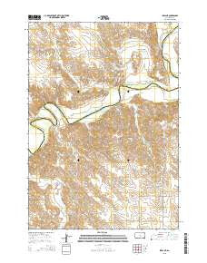 Ideal NE South Dakota Current topographic map, 1:24000 scale, 7.5 X 7.5 Minute, Year 2015