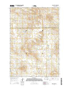 Indian Butte South Dakota Current topographic map, 1:24000 scale, 7.5 X 7.5 Minute, Year 2015