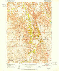 Interior SE South Dakota Historical topographic map, 1:24000 scale, 7.5 X 7.5 Minute, Year 1950