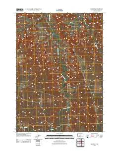 Interior SE South Dakota Historical topographic map, 1:24000 scale, 7.5 X 7.5 Minute, Year 2012
