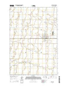 Ipswich South Dakota Current topographic map, 1:24000 scale, 7.5 X 7.5 Minute, Year 2015