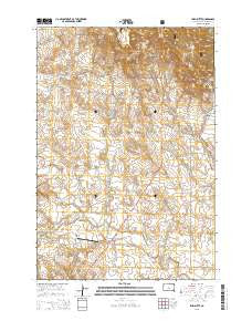 Irish Butte South Dakota Current topographic map, 1:24000 scale, 7.5 X 7.5 Minute, Year 2015