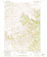 Iron Shell Flat East South Dakota Historical topographic map, 1:24000 scale, 7.5 X 7.5 Minute, Year 1969
