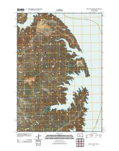 Iron Post Buttes South Dakota Historical topographic map, 1:24000 scale, 7.5 X 7.5 Minute, Year 2012