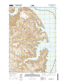 Iron Post Buttes South Dakota Current topographic map, 1:24000 scale, 7.5 X 7.5 Minute, Year 2015