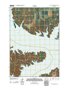 Iron Post Buttes SE South Dakota Historical topographic map, 1:24000 scale, 7.5 X 7.5 Minute, Year 2012