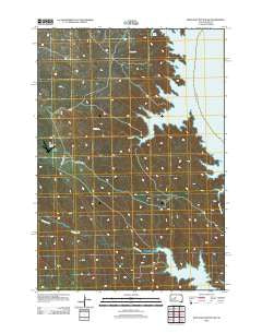 Iron Post Buttes SW South Dakota Historical topographic map, 1:24000 scale, 7.5 X 7.5 Minute, Year 2012