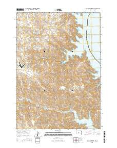 Iron Post Buttes SW South Dakota Current topographic map, 1:24000 scale, 7.5 X 7.5 Minute, Year 2015