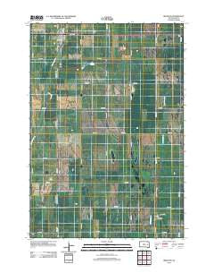 Iroquois South Dakota Historical topographic map, 1:24000 scale, 7.5 X 7.5 Minute, Year 2012