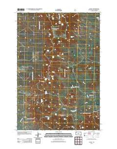 J B Hill South Dakota Historical topographic map, 1:24000 scale, 7.5 X 7.5 Minute, Year 2012