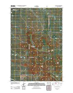 J K Butte South Dakota Historical topographic map, 1:24000 scale, 7.5 X 7.5 Minute, Year 2012