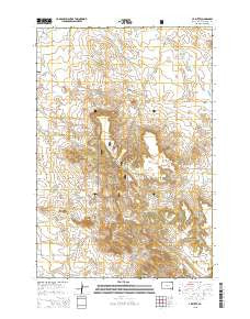 J K Butte South Dakota Current topographic map, 1:24000 scale, 7.5 X 7.5 Minute, Year 2015