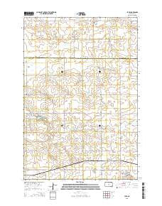 Java South Dakota Current topographic map, 1:24000 scale, 7.5 X 7.5 Minute, Year 2015