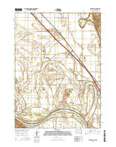 Jefferson South Dakota Current topographic map, 1:24000 scale, 7.5 X 7.5 Minute, Year 2015